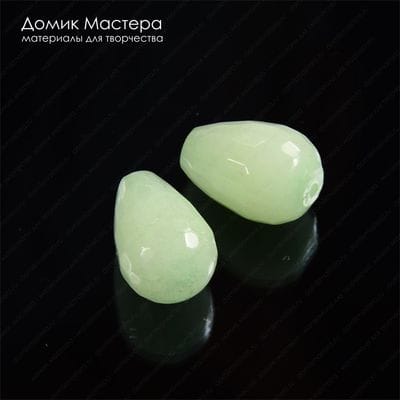 K-Bus-000573 - кварцит, бусина, граненная, тонирован, 15х10мм