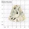 K-Kul-000382 - резная подвеска из камня, 45х41х10мм