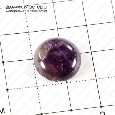K-K-001265 - аметист, кабошон, 16х5мм