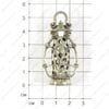 F-Pod-s-000094 - подвеска - фонарь - под серебро - 54х25мм - 3D