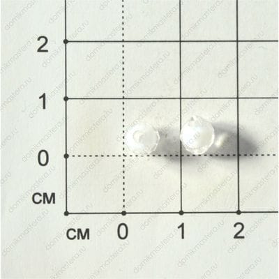 Bu-Akr-000041 - бусина, акрил, белый, 6мм