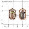 F-Pod-m-000010 - подвеска, стразы стекло,  25х16мм