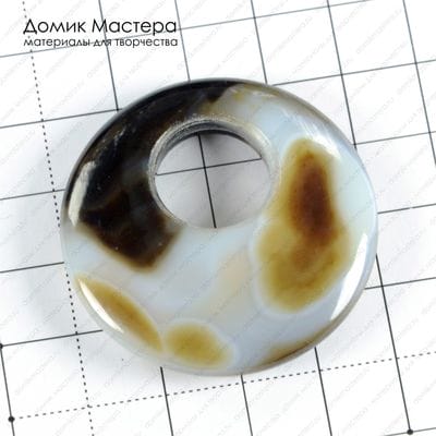 K-Kul-000616 - агат тонированный, подвеска, 43х8мм