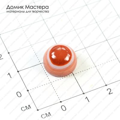 K-K-000644 - агат, кабошон, око, 14х9мм