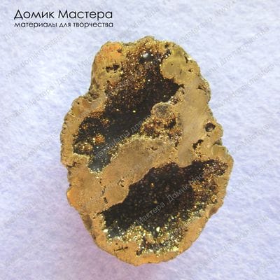 K-Kul-000196 - агат, жеода, титановое напыление, 47х36х20мм