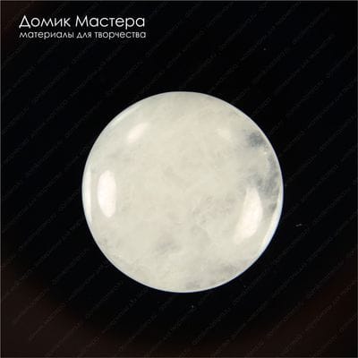 K-K-001370 - кварц розовый, кабошон, 22х5мм