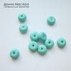 Bu-Akr-000070 - бусина, стекло, 8х3мм, цвет светло-бирюзовый