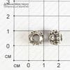 Bu-Met-000186 - бусина, филигрань, бижутерный сплав, для евробраслетов, 9х10мм