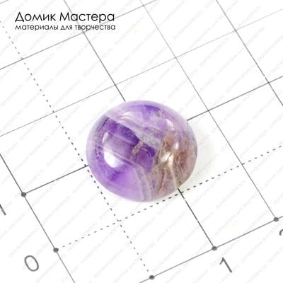 K-K-000509 - аметист, кабошон, 16х5мм