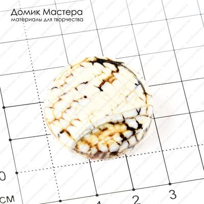 K-Bus-000658 - агат тонированный, бусина, 30х7мм