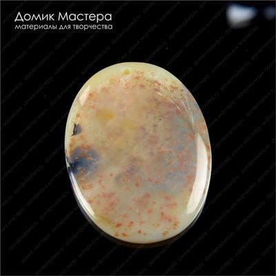 K-Kul-000671 - агат, подвеска, овал, натуральный камень, 53х39х6мм