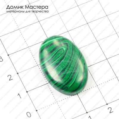 K-K-000358 - кабошон, ювелирный пластик, 30х20мм