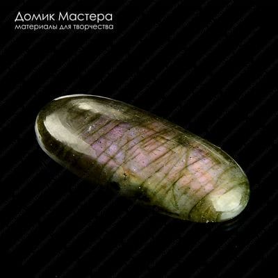 K-K-001221 - спектролит, кабошон, 33х13х5мм