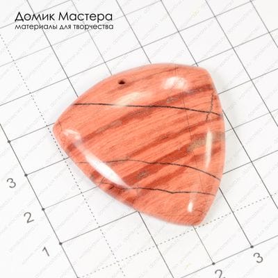 K-Kul-000369 - яшма, подвеска, 45х40х8мм