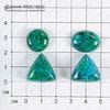 K-K-001307 - ювелирный пластик, комплект кабошонов, 21х20х9мм(треугольник), 16х6мм(круг), 20х15х6мм(овал)