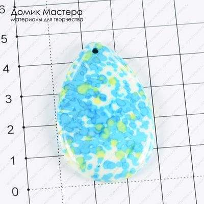 K-Kul-000603 - каменная крошка, подвеска, 47х31х7мм