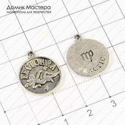 F-Pod-s-000307 - подвеска, FECIOARA, под серебро, 20х17мм