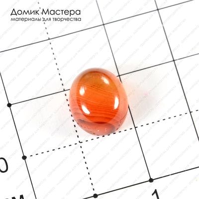 K-K-001259 - агат, кабошон, 12х10х5мм