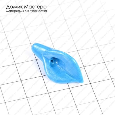 K-Bus-000545 - бусина, ювелирный пластик, цветок, 28х14х7мм