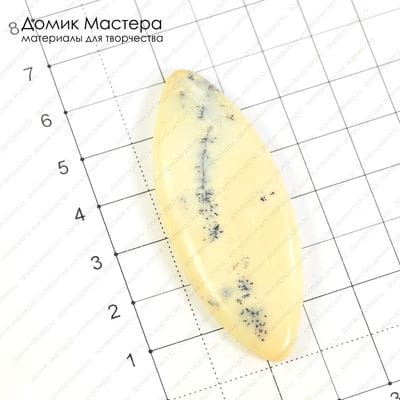 K-K-000620 - опал моховой, кабошон, Турция, 61х24х6мм