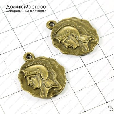 F-Pod-b-000115 - подвеска, двусторонняя - 24х21мм