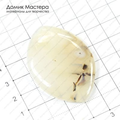 K-Kul-000417 - агат, подвеска, 53х36х6мм