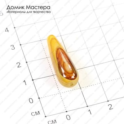 K-Bus-000544 - агат, бусина,  29х10мм