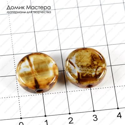 K-Bus-000699 - агат тонированный, пара бусин, 18х6мм