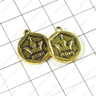 F-Pod-z-000008 - подвеска, king, 18х15мм