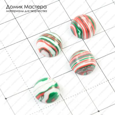 K-K-000329 - набор кабошонов (4шт.), ювелирный пластик, 10мм