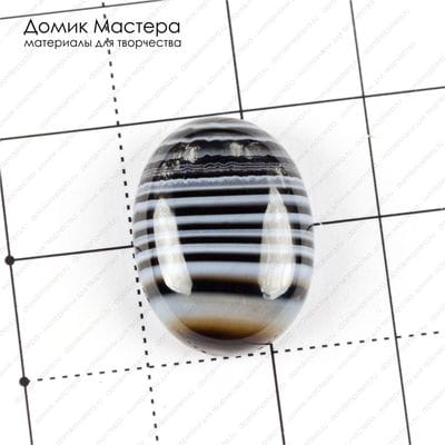 K-K-001532 - агат, кабошон, тонирован, 20х15х5мм