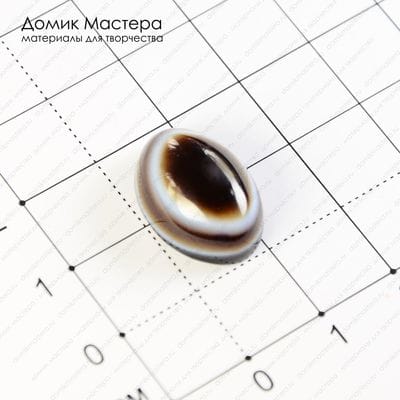 K-K-000857 - агат, "око", кабошон, 18х13х6мм