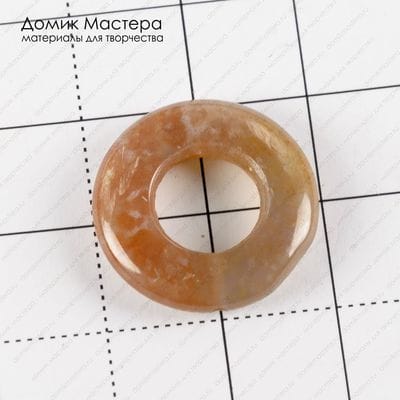 K-Bus-000792  - агат индийский, бусина, натуральный камень, 20х5мм