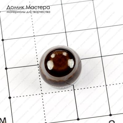 K-K-001362 - агат, "око", кабошон, 13х10мм