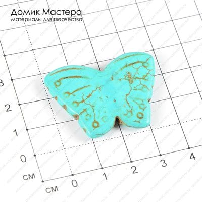 K-Bus-000619 - говлит, тонирован, бусина, 29х38мм