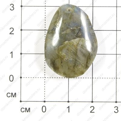 K-Kul-000040 - спектролит - подвеска - 32х23х5мм
