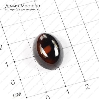 K-K-000881 - агат, кабошон, тонирован, 20х15х9мм