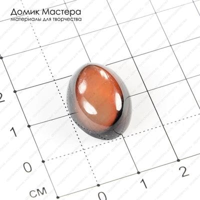 K-K-000988 - агат, кабошон, тонирован, 20х15х8мм
