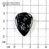 K-K-001248 - обсидиан снежный, кабошон, 31х23х5мм