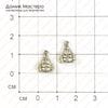 F-Pod-s-000293 - подвеска, двусторонняя, 12х9мм