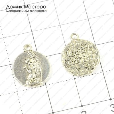F-Pod-s-000328 - подвеска, двусторонняя, 16х13мм