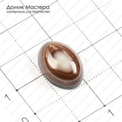 K-K-000756 - агат, "око", кабошон, 18х13х5мм