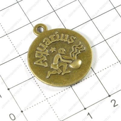 F-Pod-b-000065 - Подвеска, Aquarius, 23х28мм, рамка 20мм