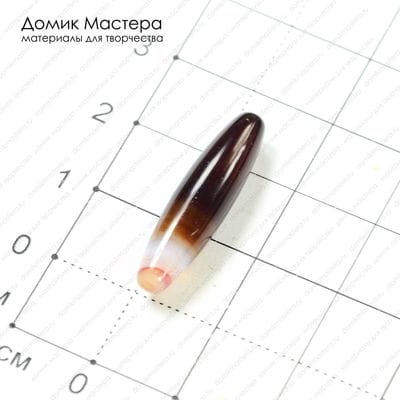 K-Bus-000569 - агат, бусина, 25х6мм