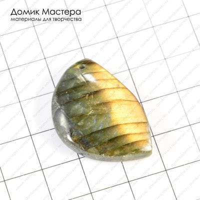 K-Kul-000286 - спектролит, подвеска, 32х21х7мм