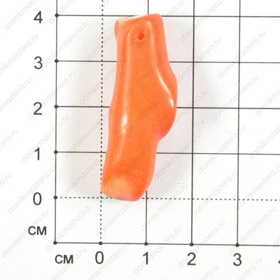 K-Kul-000078 - коралл - подвеска - тонирован - 41х15мм