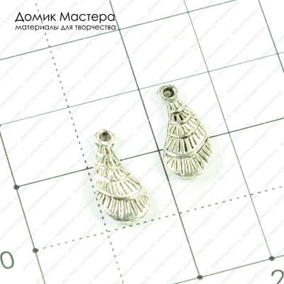 F-Pod-s-000272 - подвеска, под серебро, 15х7мм