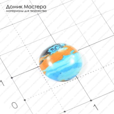 K-K-000262 - ювелирный пластик, кабошон, 15х5мм