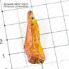 K-Kul-000732 - кристалл кварца, титановое напыление, подвеска, 35х14х7мм