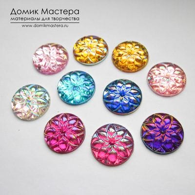 Dek-Akr-000035 - комплект пришивных элементов из акрила, d=2см